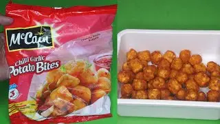 Ready in 3 Minutes  Instant McCain Chilli Garlic Potato Bites Crunchy Potato Nuggets