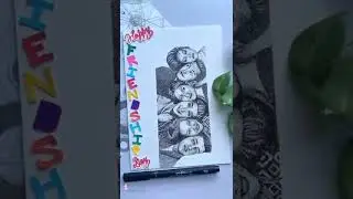 Friends Stippling Artwork | Stippling Art | Easy Art #shorts #artist #friends