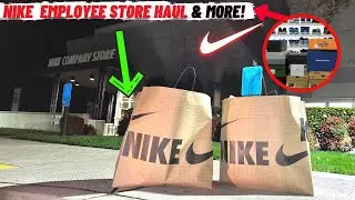 NIKE EMPLOYEE STORE SNEAKER HAUL & MORE!