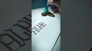 Hand Lettering with Pilot Parallel Pen and Sumi Ink Calligraffiti Calligraphy Handstyle