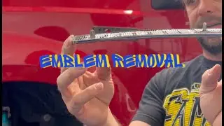 How to professionally remove emblems on a 2005 F-350 #detailing #autodetailing #ford #emblem #howto