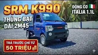 Xe tải SRM K9 990kg th&ugrave;ng mui bạt 2025 - Gi&aacute; cực thấp | xe tải nhẹ 990kg srm k990 th&ugrave;ng bạt