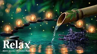 Deep Sleep Bamboo Water Sounds 🌿 Healing Music for Stress Relief, Anxiety & Quiet Mind