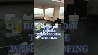 How to do Terrace Waterproofing with Tiles  । Waterproofing At Roof  । Leaking Water Repair Process