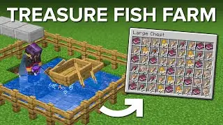 Minecraft Easy Treasure Fish Farm - 1.21