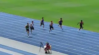 Ht2. 100m U20 Men, 2025 QLD Athletic Championships, QSAC 15/03/2025