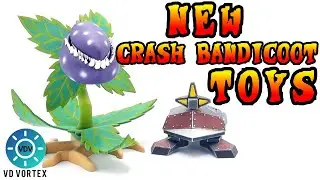 Crash Bandicoot Man-Eating Plant & Robot Turtle Figure Review