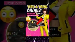 DOUBLE BR RANK POINTS GRAND MASTER PUSH | TIPS & TRICK ✨🇮🇳 #freefire