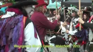 Wharfedale Wayzgoose Morris Side at the Rhubarb Festival 2013