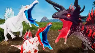 O DESPERTAR DO TITÃ BRANCO! Novo Spino Monstro Albino Nível 100 Desafia O King Spino Mutante!🤍