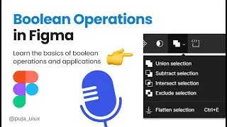 Mastering Boolean Operations in Figma | Advanced Design Techniques | Figma Tutorial 2024
