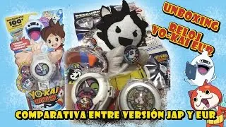 EspalTinyan nos trae el Reloj Yo-kai Watch europeo y lo comparamos con el japo