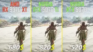RX 9070 XT vs RTX 5070 Ti vs RTX 5070 Test at 1440P and 4K