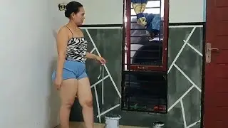 Создайте настенную роспись с геометрическими узорами 🍑