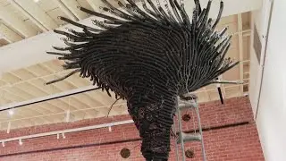 Artists deconstruct Rogers tornado sculpture