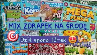 MIX ZDRAPEK NA ŚRODĘ ☃️🥶 COŚ WPADŁO 😅 #zdrapki #zdrapkilotto #lotto #scratchcards #scratch #wygrana 