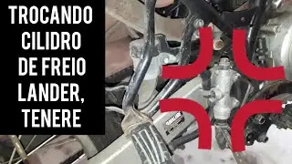 Como trocar cilindro de freio traseiro da Lander/Tenere 250cc