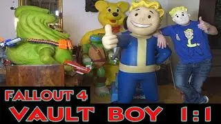 FALLOUT 4 VAULT BOY 1:1 / 185cm GR&Ouml;&szlig;E (LEBENSGRO&szlig; - LIFESIZE) VON MUCKLE / OXMOX