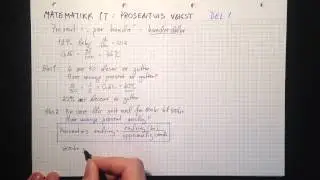 Matematikk 1T: Prosentvis vekst Del 1