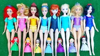 Disney Princesses vs Kuromi & Hello Kitty bag unboxing Satisfying ASMR DIY doll dress Miniature