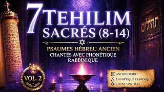 7 Tehilim Sacrés (8–14) - Psaumes hébreu ancien chantés avec phonétique rabbinique (Vol. 2)