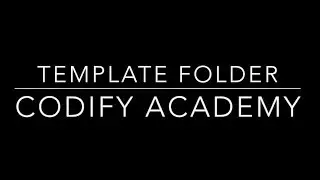 How to Start a Coding Project with a Template Folder