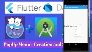Flutter tutorial  : PopupMenuItem ,  popupMenuButton
