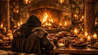 Viking Great Hall Feast Music 🔥 Cozy Norse Celebration Ambience for Study & Focus (2 Hours)