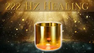 222 Hz | Amber Aura Crystal Singing Bowl Sound Healing Meditation