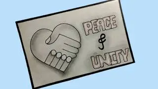 Peace & Unity Day Poster Making | Poster on Peace & Unity | Peace Day Poster