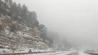 Payson to Heber in Snow Storm 2018