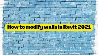 How to modify walls in Revit || Duplication of Walls ||