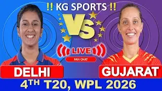 🔴Delhi Capitals vs Gujarat Giants, WPL Live Match Today | Live Cricket Score & Commentary
