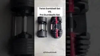 Twist Dumbbell Set VS Pro Dumbbells  #gym #dumbbells #fitness #short #youtubeshorts #shortsfeed
