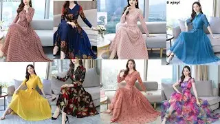 Korean frock design 2021 | korean printed frock design 2021 | Billion ideas