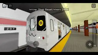 R46 Yellow (B) train at Inwood