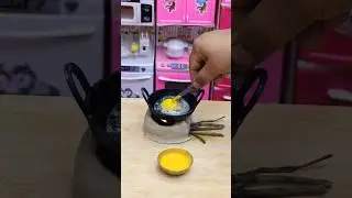 Tiny Karela Pakoda|Mini Food Room#youtubeshorts #minifood #miniature #food #cooking #pakoda #shorts
