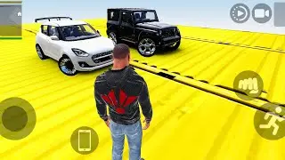Swift vs Thar 4&times;4 who is complete race track 😱| Indian Cars 3D | #viral 