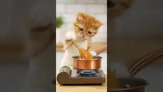 From Apple Picker to Master Baker: Kitty Makes Candy Apples! 🍎🧑&zwj;🍳 #shorts