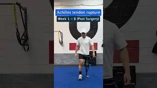 Achilles Rupture Timeline ⌚️ #achilles #achillesrupture #achillestendon #achillesrehab #fitness