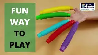 Home Genie Colorful pop tube toys for kids (Pack of 12)