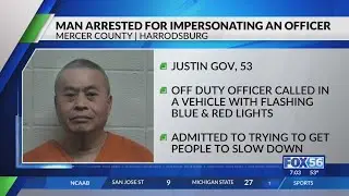 Kentucky man accused of impersonating police, flashing lights at off-duty officer