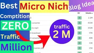 Low Competition Keywords with High Traffic | Zero Competition Keyword |  Blogging Niche Ideas 2023