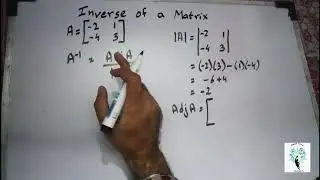 Find the Inverse of 2 by 2 matrix | Matrices | Math Tips Official | Husnain Shahzada