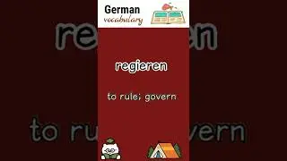 regieren (to rule) | German vocabulary