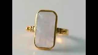 Rainbow Moonstone Sterling Silver Ring | Etsy Store | Gift Idea | Gift Ring