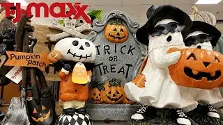 SHOP WITH ME TJ MAXX HALLOWEEN!! & FALL DECOR WALK THROUGH 2018