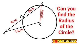 Can you find the Radius of the circle?