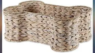 Bone Dry Pet Storage Collection Bone Shape Hyacinth Toy Basket review