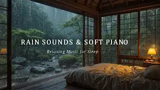Peaceful Rainy Night Retreat &ndash; Relaxing Piano Music with Gentle Rain Sounds for Sleep, Stress Relief